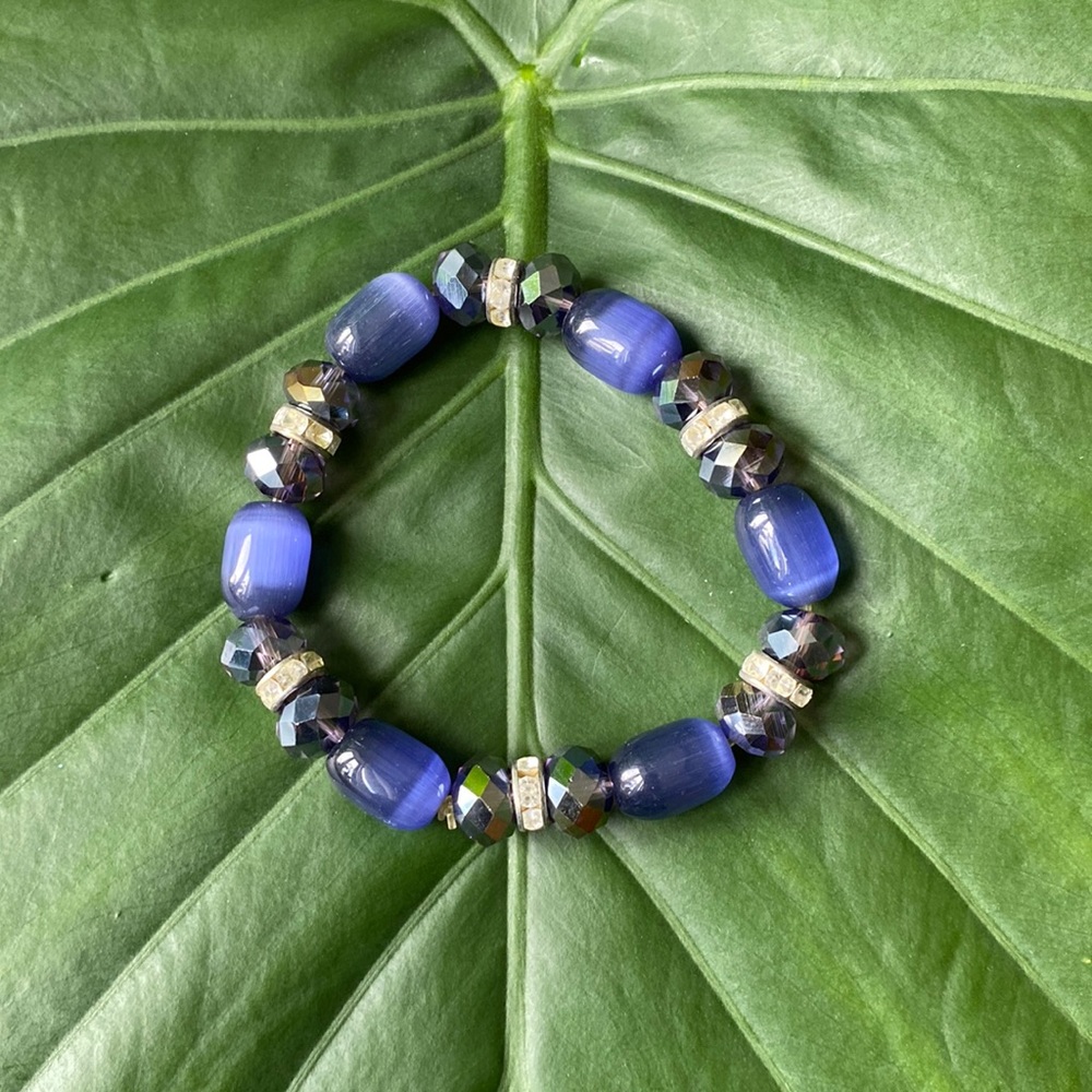 Purple Beaded Bracelet